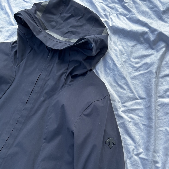 DESCENTE Allterrain Streamline Boa Shell All Weather navy long jacket - Picture 6 of 13